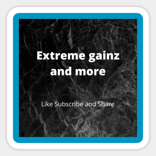 Extreme Gainz logo Sticker by extreme gainz and more